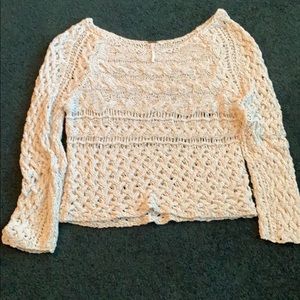 Free People open weave sweater